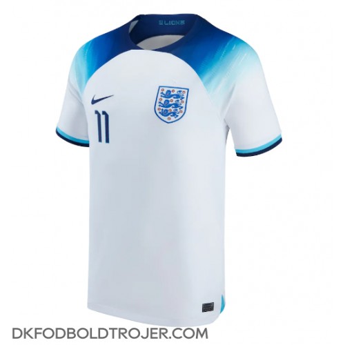 Billige England Marcus Rashford #11 Hjemmebane Fodboldtrøjer VM 2022 Kortærmet